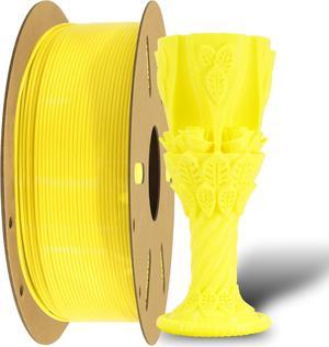 1KG Yellow PLA 3D Printing Filament, 1.75mm High Diameter Tolerance, Support for Most 3D Printer/Pen, 2.2lbs Normal PLA 3D Printing Material