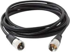 RG58 Coax Cable, CB Antenna Cable, 10FT(3m) PL 259 UHF Male to Male Cable, 50 Ohm Low Loss for HAM Radio Antenna