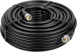 UHF CB Coax Cable, 100ft KMR400 PL259 Male to Male Coaxial Cable Low Loss UHF Cable CB Coax Cable for HAM Radio, VHF Radio, SWR Meter, Antenna Analyzer
