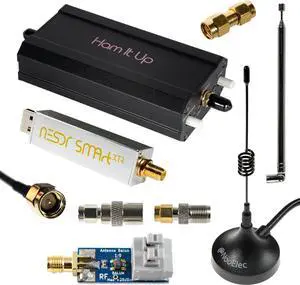 Nooelec NESDR Smart XTR v2 HF Bundle: 300Hz-2.3GHz Software Defined Radio Set for LF/HF/UHF/VHF. Includes NESDR Smart XTR v2 RTL-SDR, Ham It Up Plus v2 Upconverter, 3 Antennas, Balun, Adapters Nooelec NESDR Smart XTR v2 HF Bundle: 300Hz-2.3GHz Software Defined Radio Set for LF/HF/UHF/VHF. Includes NESDR Smart XTR v2 RTL-SDR, Ham It Up Plus v2 Upconverter, 3 Antennas, Balun, Adapters