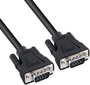 DTech DB9 9 Pin Serial Cable 6ft Male to Male RS232 Straight Through, Laptop