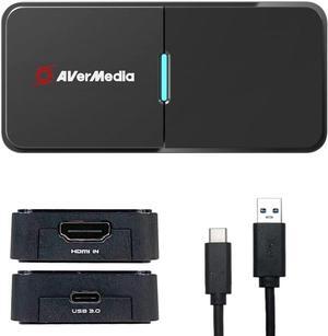AVerMedia BU113 Live Streamer Cap 4K HDMI DSLR Video Capture Card for Content Creation - Capture and Stream in 2160p30, Record in 1080p60 HDR, USB Type-C, TAA/NDAA Compliant