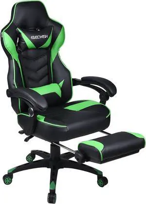 ARTETHYS Gaming Chair for Adults Ergonomic Racing Style High Back Computer Chair with Footrest Headrest and Lumbar Support PU Leather 90-150 Degree Tilt