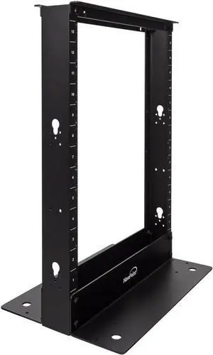 NavePoint 13U 2 Post Open Frame Server Rack for 19 Inch Equipment, AV, Networking, Data & IT Devices, 2-Post Rack 13U 661lbs Weight Capacity, Black