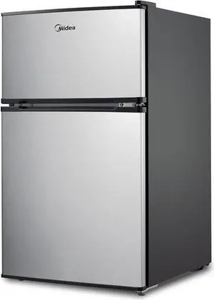 Midea WHD-113FSS1 Compact Refrigerator, 3.1 cu ft, Stainless Steel