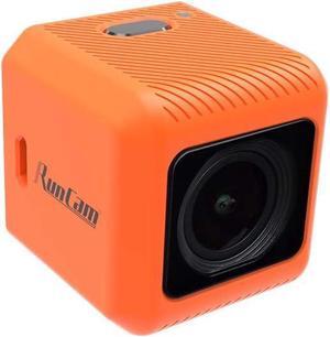 RunCam 5 4K FPV Camera 1080P HD Micro Action Camera EIS Supported 145 Degree FOV for FPV Racing Drone and Sport Video Recording, Orange