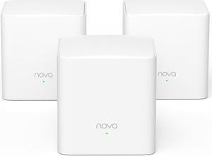 Tenda Nova Mesh WiFi System MW5G - Covers up to 3500 sq.ft - AC1200 Whole Home WiFi Mesh System - Gigabit Mesh Router for 80 Devices - Dual-Band Mesh Network to Replace Router and Extender - 3-Pack