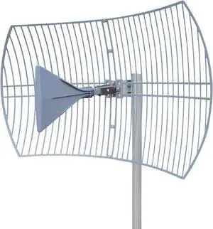 Griddy: Grid Parabolic Antenna Kit for 4G LTE, 5G NR, and WiFi | 40 km Range | +26 dBi | Works w/Cell Phone Boosters, Modems, Routers, and Gateways | Antenna Only