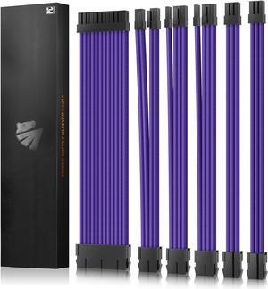 ASIAHORSE 16AWG PSU Cable Extension Power Cords, Customized Power Supply Mod Sleeve Extension Cable, ATX/EPS/8-pin PCI-E/6-pin PCI-E for PSU Cable
