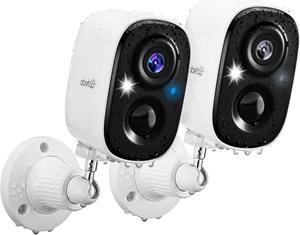 Wireless Security Camera - Outdoor WiFi Security Cameras w/Color Night Vision, AI/PIR Detection, 2-Way Talk, Cloud/SD, Weatherproof, Battery Powered Outdoor Cameras for Home Security Outside
