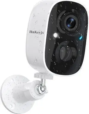 Security Cameras Wireless Outdoor, 1080P Battery Powered 2.4GH WiFi Dog Camera, Porch Camera, Night Vision AI, PIR Motion Detection,2 Way Audio, Spotlight Siren Alarm, Cloud/SD Storage