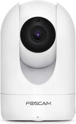 FOSCAM Home Security Camera R4S 4MP(2K) WiFi Camera, 2.4/5GHz Wireless IP Indoor Camera with AI Human Detection & Sound Detection, 33ft Night Vision, 2-Way Audio,Compatible with Alexa, White