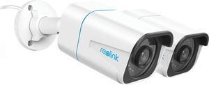 REOLINK 4K Outdoor Cameras for Home Security, Surveillance IP PoE Camera with Human/Vehicle/Pet Detection, 25FPS Daytime, Work with Smart Home, Supports 256GB microSD Card, RLC-810A (Pack of 2)