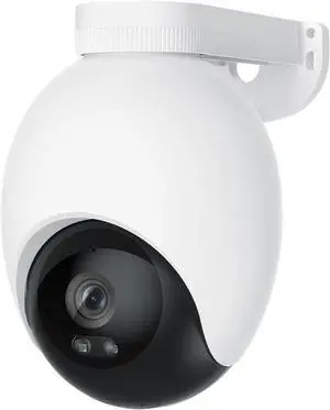 IMILAB Spotlight Outdoor Camera - 3K Security Camera with UHD Color Night Vision, 360° PTZ Surveillance & Auto Deterrence, AI Detection, Local/Cloud Storage, 24/7 Recording(EC6)