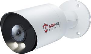 Anpviz 6MP Bullet PoE IP Camera with Human & Vehicle Detection, Security IP Camera Outdoor Indoor, 100ft Smart Color Night Vision, 2.8mm Lens, MicroSD Slot(up to 256GB) for 24/7 Recording (U Series)