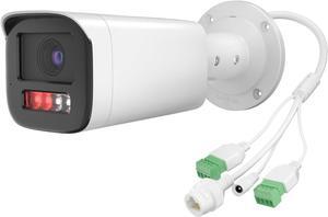 4MP Optical Zoom IP Camera,4X Outdoor Varifocal Bullet PoE Camera with 2.8-12mm Motorized Lens, Human and Vehicle Detection, 164ft Smart Color Night Vision, MIC, H265+, IP67 Waterproof