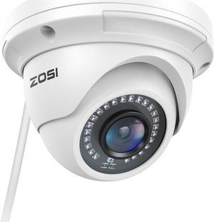 ZOSI 5MP Add-on PoE IP Camera Outdoor Indoor Home H.265+ Video Surveillance Dome Camera with Night Vision,Motion Detection,Only Work with ZOSI POE NVR System(Model: ZR16SK,ZR08UN,ZR08DN,ZR08SN)