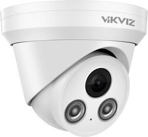 8MP PoE IP Camera Outdoor, 4K Security Network Camera with Microphone, 2.8mm Lens, Smart Human and Vehicle Detection, 98ft IR Night Vision, H.265+, IP67 (PG2385I)