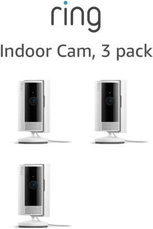 All-new Ring Indoor Cam (2nd Gen) | latest generation, 2023 release | 1080p HD Video & Color Night Vision, Two-Way Talk, and Manual Audio & Video Privacy Cover | 3-pack, White