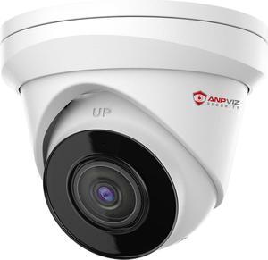 Anpviz 4K PoE Security Camera Outdoor, UltraHD 8MP IP Security Turret Camera, 2.8mm Lens Wide Angle with 100ft Night Vision, IP67 Weatherproof, Built-in Microphone (H Series)