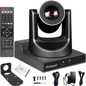 Full NDI Camera 20X Optical Zoom Live Streaming Auto Tracking Camera with HDMI/3G-SDI/USB/NDI 60fps Video Output for Video Production (Embed Latest Newtek NDI SDK)