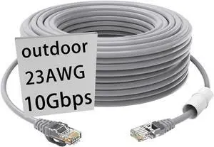 cat 6 ethernet Cable 100 ft Heavy Duty Internet Cable (30 Meter) CAT5e/CAT6 poe Camera cat6 UV Waterproof Direct Burial & Indoor Outdoor ethernet Cable Network Cable 1 PCS2&4PCS Available