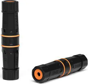 IP68 Waterproof Cat6a RJ45 Coupler 10GB Shielded Pure Copper Ethernet Coupler, IP68 Waterproof Ethernet Outdoor LAN Cable Connector for Cat5/Cat6/Cat6A/Cat7/Cat8 Ethernet Cable (2 PCS Female)