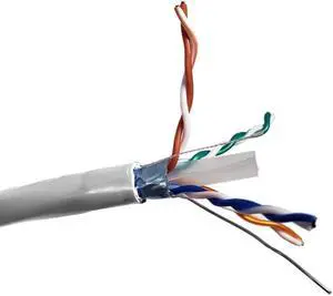 Inc. 250 ft Cat 6 Solid Stp Outdoor 23AWG Bulk Ethernet Cable -White (TR4-560WOU-250)