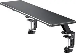 suptek Clamp-on 32 Inch Dual Monitor Desk Mount Riser Shelf Computer Stands for 2 Monitor,Laptop,Printer, Notebook,32.2 x 7.8 x 5.7