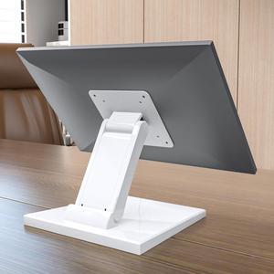 Vesa Monitor-Mount Stand Low Profile - Lay Flat Folding Monitor Stand With VESA 75x75 and 100x100 White