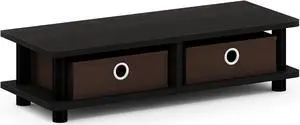 Furinno Turn-N-Tube Monitor Stand, Espresso/Black