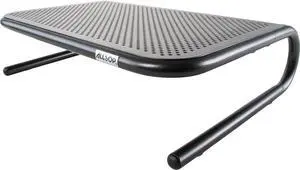 Allsop Metal Art Jr. Monitor Stand, 14-Inch wide platform holds 40 lbs with keyboard storage space - Pearl Black, 2 Pack