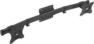 WALI Dual Monitor Wall Mount, Single to Double Bracket Adapter, Horizontal Assembly Arm for 2 Screen up to 27 inch (012ARM), Black
