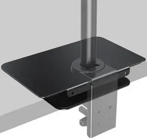 MOUNT PRO Monitor Mount Reinforcement for Thin Desk and Other Fragile Table Tops, Steel Bracket Plate Fits Monitor Arm and Monitor Stand C Clamp Installation