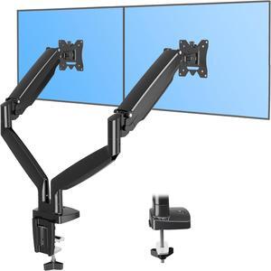 MOUNTUP Dual Monitor Mount for 2 Max 35 inch Ultrawide Screens, Hold 6.6-30.9lbs, Full Motion Gas Spring Monitor Desk Arm, Heavy Duty Dual Monitor Stand for Desk, VESA Bracket with Clamp/Grommet Base