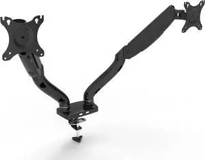Dual Monitor for Desk, Dual Monitor Stand for Desk 2 Screens, Monitor Arms for 2 Monitors, Desktop Computer Desk Monitor Mount, Dual Monitor Mount, Height TIlt Adjustable Double Monitor Mount