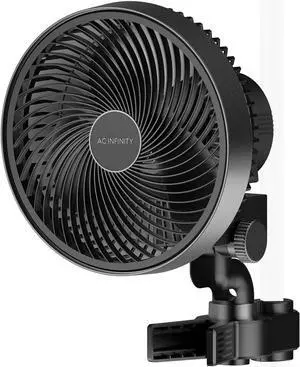 AC Infinity CLOUDRAY S6, Gen 2 Grow Tent Clip Fan 6 with Redesigned Long-Life EC Motor, Custom 10 Dynamic Wind Speeds and 10-Level Oscillation, Weatherproof IP-44, for Hydroponics Circulation Cooling