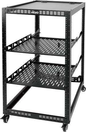 Rack Open Frame 28U 4 Montanti – Profondità 78,7 Cm – Rack Da Terra Per Server E Apparecchiature Audio/Video – Portata 272 Kg – Viti M6 Incluse – Rising Electronics