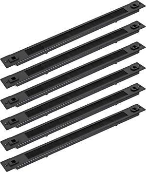 AEONS 1U Tool-less Brush Type Cable Management Horizontal Rack Mount Wie Manager Panel for 19-Inch Server Network Rack Enclosure, Hardware Included, Metal 6-Pack