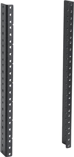RIVECO 8U Vertical Rack Rails Kit Heavy Duty Server Rack Mount Rails 2 PCS Black