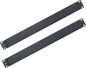 RIVECO 2PCS 1U Blank Panel for Server Racks & Network Cabinets 19" Blind Plate Black