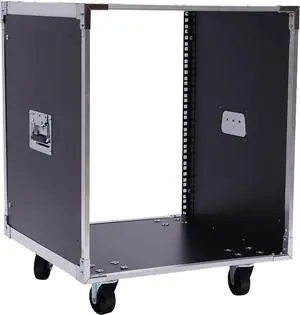 Av Rack Case with Wheels, 12u Metal Studio Rack Cabinet, Built-in Handles, Locking Swivel Caster Wheels, Telecom, Equipment Rack for Indoor Use in Ktv Rooms, Conference Rooms (Black) Av Rack Case with Wheels, 12u Metal Studio Rack Cabinet, Built-in Handles, Locking Swivel Caster Wheels, Telecom, Equipment Rack for Indoor Use in Ktv Rooms, Conference Rooms (Black)