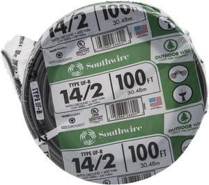 Southwire 13054226 14/2 UF W/G Hundred' Wire, Gray, Hundred Ft