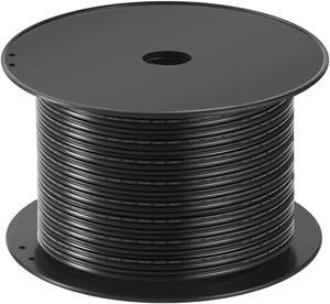 SPT-2 200FT 18/2 Electrical Wire, 18 Gauge 2 Conductors Lighting Copper Wire, Hookup LED Lighting Strips Flexible Wire Extension Cord (SPT-2 200ft Black)