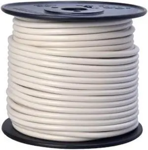 Southwire 55671923 Primary Wire, 10-Gauge Bulk Spool, 100-Feet, White