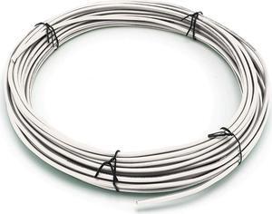 THE CIMPLE CO 10 Feet (3 Meter) - Insulated Solid Copper THHN/THWN Wire - 12 AWG, Wire is Made in The USA, Residential, Commerical, Industrial, Grounding, Electrical Rated for 600 Volts - in White