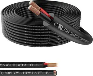 18 Gauge 2 Conductor Electrical Wire Stranded PVC Red & Black Cord Pure Copper Cable 10 M / 32.8FT LED Cable Flexible Extension Power Cord for Auto LED Lighting UL Listed (18 AWG)