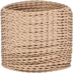 Helunsi 32.8ft Twisted Cloth Covered Wire, Beige 18/2 Cloth Covered Electrical Wire, 18 Wire Gauge 2-Conductor Fabric Covered Lamp Cord, Vintage Twisted Cloth Covered Wire, for DIY Projects (Beige)