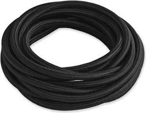 Black Color Cloth Covered Electrical Wire - 16Ft Textile Cable for Pendant Light Fixture and Vintage Lamp Revival - DIY Lamp Parts for Unique and Creative Lighting Projects (B003)