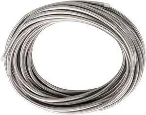 Helunsi 32.8ft Cloth Covered Lamp Cord, 18 AWG 2 Conductor Silver Vintage Electrical Cord Braided Electrical Wire, 18 Gauge Round Rayon Fabric Covered Wire for DIY Antique Industrial Lighting Project